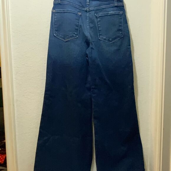 Frame Denim Womens  Le Palazzo Mermaid Crop Jean, Blue size 27 - Picture 7 of 9